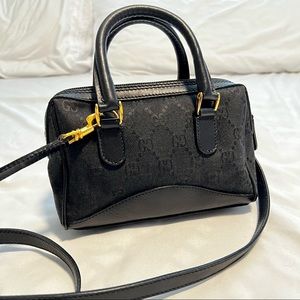 SOLD Vintage GUCCI Logo Canvas Mini Bag